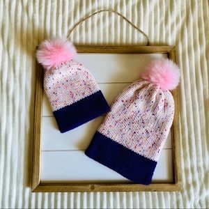 Mommy and me beanie set